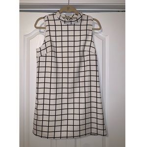 Forever 21 black grid-striped dress